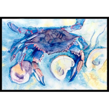 Carolines Treasures Carolines Treasures 8042-MAT Crab Indoor Or Outdoor Mat - 18 x 27 in. 8042-MAT